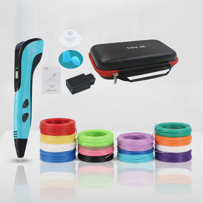 Pack 3D con Funda y Filamentos de diferentes colores